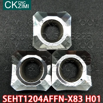 SEHT1204AFFN-X83 H01 de metal duro, lâmina de fresa com pastilhas de alumínio ferramenta de inserção da SEHT para KM12 fresa de facear Cobre alumínio  10