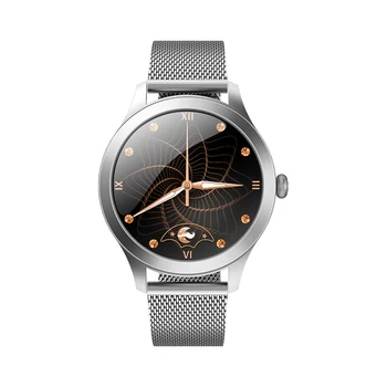 Venda quente Smart Watch KW10 Pro Senhora de Moda Inteligente Acessórios de Presente para a Beleza Meninas 1.09 polegadas de Tela Elegante, Inteligente Pulseira IP68  0