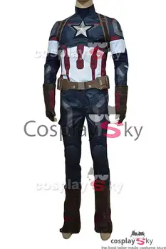 Capitão cosplay América 2 Traje de Steve Rogers Cosplay Fantasia  4