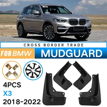 Carro Mudflaps Para -BMW X3 G01 2018 2019 2020 2021 2022-Lamas Fender Aba resguardo Tampa da Roda de Carro Acessórios  2