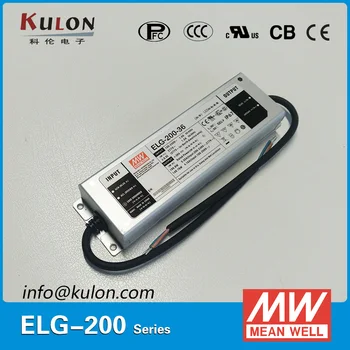 Original SIGNIFICA BEM ELG-200-12 192W 12V 16A IP67 Fonte de Alimentação de Meanwell de driver de LED ELG-200  10