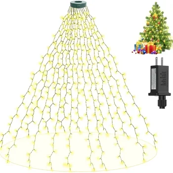 HMTX 1pc, Árvore de Natal Decoração de Luzes de corda (6,56 pés), Com Anel de 400 DIODO emissor de luz, Cena Decoração de Férias Acessório, a Festa de Aniversário de Suprimentos  4