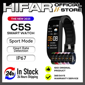 HIFAR C5S Inteligente Pulseira de Fitness Tracker Pulseira de Ajuste Homens Mulheres Garoto Smartwatch Esporte Impermeável Conectado a Taxa de Coração do SmartWatch  5
