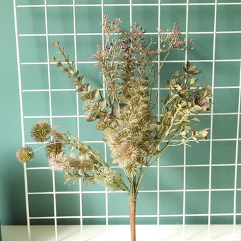 Misto de Grama Buquê de DIY Flores Artificiais Falso Plantas de Eucalipto, Folhas Verdes de Casamento, Decoração do Arranjo Coroa de flores  10