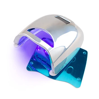 Gradiente Azul Prata 48W sem fio DIODO emissor de luz UV Prego Lâmpada Manicure Bateria Recarregável de Unhas Secador de Polimerização do Gel polonês Luz da Lâmpada  5