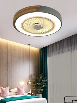 Ultra-fino do teto da lâmpada com ventilador elétrico da lâmpada sala de estar, quarto, sala de jantar com ventilador de teto da lâmpada moderna Nórdicos lâmpada ventilador chandelie  10