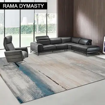 Moderna sala de estar carpetes em casa tapete de mesa Moderna e minimalista, sofá, tapete grande área Nórdica quarto de cabeceira cobertor  5