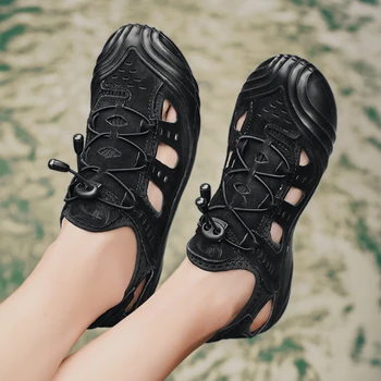 Zomer Schoenen Mannen Zapatos De Verano Para Hombre Sapatos de Verão Homens Sandálias de Praia Zapatillas 2020 Respirável Homens Chinelos de quarto  5