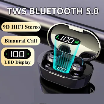 TWS E7S sem Fio Bluetooth Fones de ouvido Controle de Toque sem Fio, Fones de ouvido Display Impermeável Fone de ouvido com Microfone  1