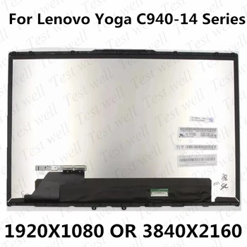 Original de LCD de 14 polegadas monitor de toque substituição do conjunto para o Lenovo Yoga C940-14IIL C940-14 81Q9 FHD (1920X1080) OU UHD 3840X2160  1