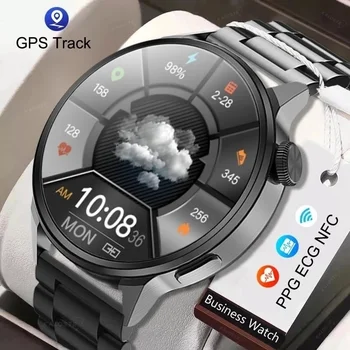 2022 Novo NFC Smart Watch Homens Personalizado de Discagem de Chamada de Esportes Track GPS Mulheres Relógios de frequência Cardíaca ECG Smartwatch Para a Samsung, Huawei/Xiaomi  5