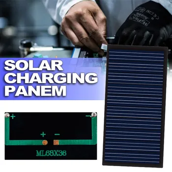 Mini Painel Solar 5V/65 MA Solar do Silicone Monocrystalline do Banco do Poder do Carregador Solar de Água da Bomba/Ventilador USB/ Rápido Carregamento 68*36mm  10