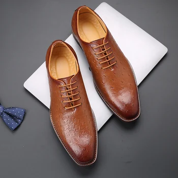 Yomior Primavera Verão De Negócios, Homens Brancos Casuais Sapatos De Couro Vintage Britânico Formal Vestido De Casamento Sapatos Italianos Sapatos Oxfords  10