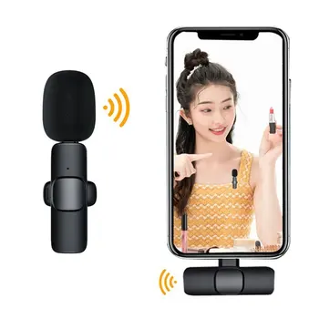 Novo Sem Fio Lavalier Microfone Portátil De Áudio, Gravação De Vídeo Microfone Para Android Jogo Ao Vivo Do Telefone Móvel Da Câmera  4
