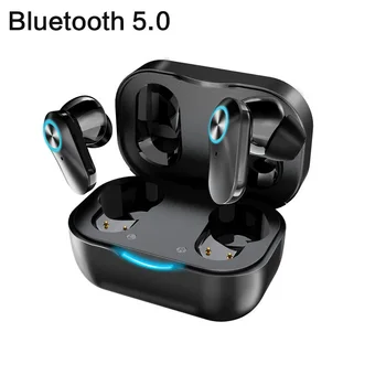 TWS 5.0 sem Fio Bluetooth Mini Hi-Fi Fones de ouvido Impermeável Estéreo de Esportes Fones de ouvido com Cancelamento de Ruído No Ouvido Mãos Livres Microfone Fone de ouvido  4