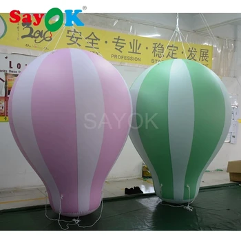 2mH(6,56 pés) de PVC Hélio de ar quente, balão inflável pendurar balões para festa/evento/show/publicidade/exposição  4