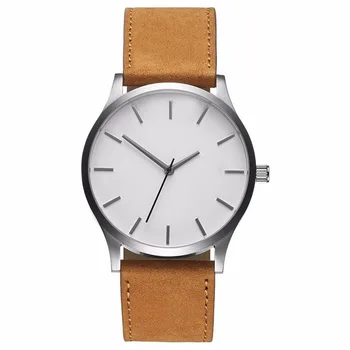 Novo Grande Dial Homens Relógio de Negócio Simples Fosco Correia do Relógio de Quartzo Relógios de homens de melhor Marca de Luxo 2019 Venda Quente  5
