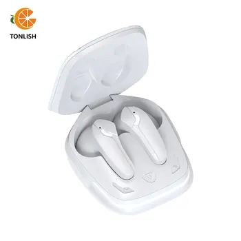 TONLISH Novo F69 Bluetooth 5.2 sem Fio Auscultadores da Em-Orelha Fones de ouvido Estéreo Impermeável Baixa Jogo de Latência HD Duplo Microfone ENC Fones de ouvido  5