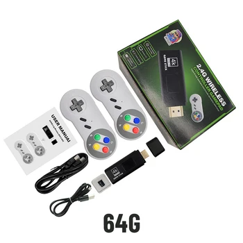 Vídeo do Jogo Varas K7 Console 2.4 G sem Fio Dobro Controlador de Jogo de Stick 4K 16GB/32GB/ 64GB Retro Games Para PS1, GBA Dropshipping  5