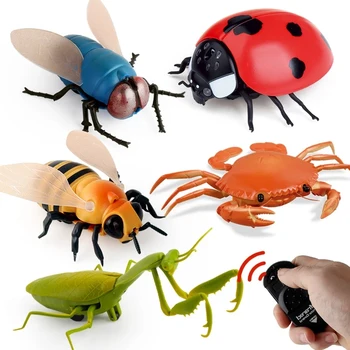 Controle Remoto infravermelho Barata Animal de peluche Truque Terrível Mal Brinquedos Engraçado Presente da Novidade RC Aranha, Formiga, abelha voar  5