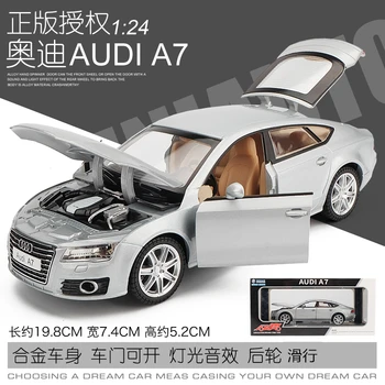 1:24 Audi A7 Liga de Metal Modelo de Carro de Som E Luz de Brinquedo das Crianças Carro Desportivo Coleção Namorado de Presente Simulação Carro Ornamentos  4