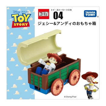 Modelo 844716 Takara Tomy Tomica Liga de Carro da Disney Toy Story Tris e a Caravana Crianças Presentes Diecast Carros Modelos Vendidos Por Hehepopo  1