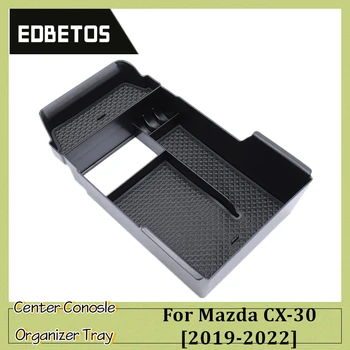 Console central Bandeja do Organizer do apoio de Braço da Caixa de Armazenamento Compatível Para o Mazda CX-30 Acessórios 2019 2020 2021 2022  5
