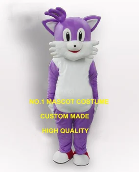 Anime Cosply Trajes Roxo Gato Mascote Do Traje Atacado Desenhos Animados Feitos Sob Encomenda Fazenda Gatinho Tema Mascottes Carnaval Fantasia Dress1870  3