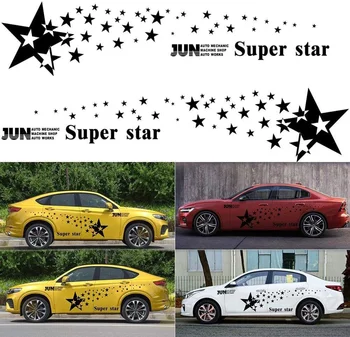 Para LOVFASH Carro Automático Corpo Adesivo Estrelas Universal Estrelas Padrões de Estilo de Vinil Clássico Decalque  1