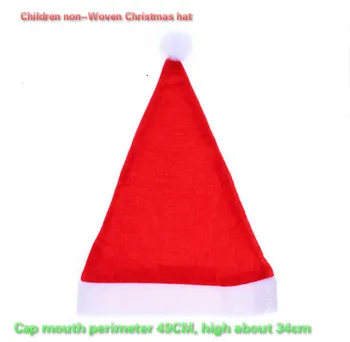 10pcs/lot Natal Adultos chapéus de Natal e tampão das Crianças para a festa de Natal Adereços Frete Grátis  2