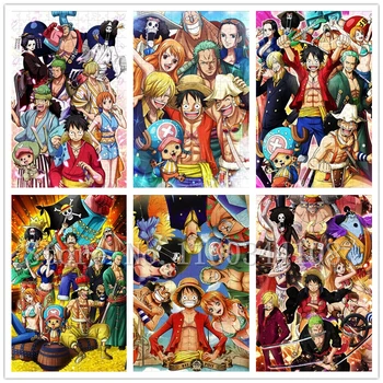 300/500/1000 Peças Japão Anime Quebra-Cabeças de Uma Peça Piratas Enigmas de Madeira para Adultos Descompactar Montar Brinquedos de Jogo  5