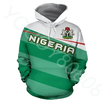 Região africana dos Homens de Capuz de Moletom de Manga Longa Camisola de Desporto Especial Nigéria Bandeira de Moletom Vivian Estilo  10