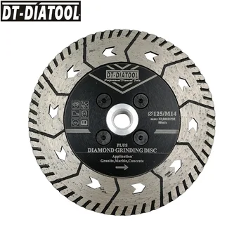DT-DIATOOL 1pc 5inch/125mm de Diamante, Disco de Corte Grindng Lâminas de Serra com Rosca M14 para Moagem de Granito, Mármore, Concreto roda  10