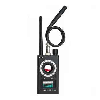 Incrementos de 1MHz-6.5 GHz K18 Multi-função Anti-espião Câmera do Detector de Áudio GSM Bug do Localizador de Sinal de GPS lente de RF Tracker Detectar Produtos sem Fio  5