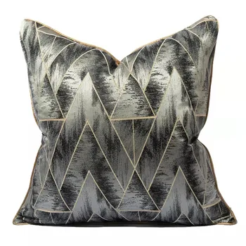 Cinza claro Moderno de Luxo, Capa de Almofada de Alta qualidade fronha de Jacquard Fronha de Decoração de Casa de capas de almofadas decorativas  5