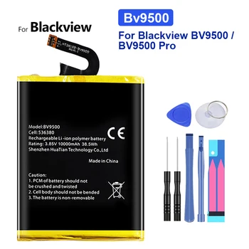 Bateria de 10000 MAH Para Blackview BV9500 / BV9500 Pro BV9500Pro Baterias Recarregáveis da Bateria + Free Tools  0