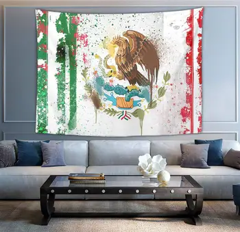 Legal Bandeira Mexicana Pendurado Na Parede Tapeçarias Dormitório Indiano Decoração  0
