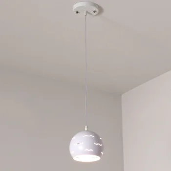 Moderna luminária Pendente Hanging Lamp Sala de Jantar Cozinha de Ferro Branco de Decoração de Casa dispositivos Elétricos de Iluminação 110-240V  5