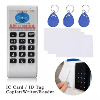 RFID portáteis Duplicador de Programador de 13,56 MHZ, tecnologia NFC, Leitor de Cartão Inteligente Escritor 125KHz T5577 Etiqueta de Chave Copiadora IC ID Cloner  5
