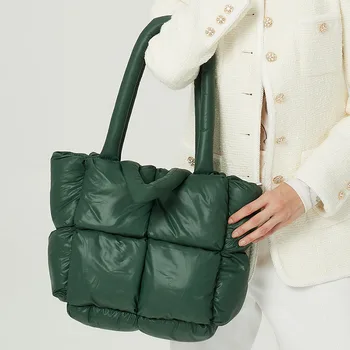 2021 Novo Inverno da Mulher Bolsas de Moda de Luxo de Grande Capacidade de Algodão bolsas E Bolsas Sacos de Ombro, Senhoras  4