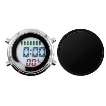 2x Impermeável Mini Auto-Adesivo de Moto Iate, Relógio Digital  5