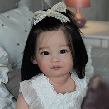 De 32 Polegadas Enorme Criança Bebê Reborn Princesa Leonie Menina Realista Boneca Inacabado Boneca Peças de Bonecas para as Meninas e Meninos Bebê Real  10