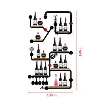 Em estilo europeu, Cremalheira do Vinho da Garrafa de Vinho do Suporte de exposição do Rack Organizador de Alta Qualidade Mimimalist Vidro Organizador prateleira de Vinho  5