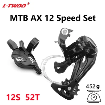 LTWOO MTB AX12 1x12 Velocidade de Bicicleta Transmissão do Grupo SL-A12-X Shifter e RD-A12-X Desviador Traseiro 52T Sombra 12 peças  5