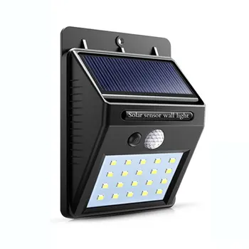 Lanterna LED exterior sensor de parede impermeável jardim solar da luz de rua do sensor automaticamente a lâmpada de movimento via pública Noite blubs  5