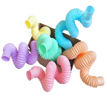 Pop Tubos Sensorial Fidget Brinquedos Para as Crianças Autistas Tátil Estimulação Auditiva Única sala de Aula Fidget TDAH Brinquedos Para Meninos Meninas  5