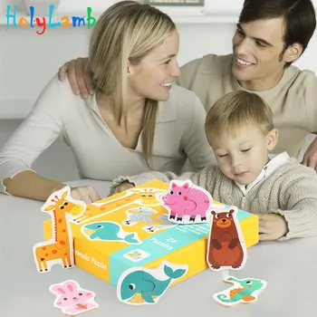 Quebra-cabeça Brinquedos 3d de Madeira Juguetes quebra-Cabeças Aprender Animal, Vegetal Tráfego de Brinquedos Educativos, Jogos, Brinquedos Para Crianças Brinquedos do Bebê  5