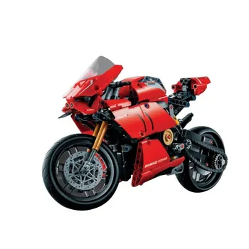 674pcs Construtor o homem da ducati Panigale V4 R Motocicleta Construção de Blocos de Tijolos de Brinquedos Para Meninos, Brinquedos Presentes de Natal 42107  5