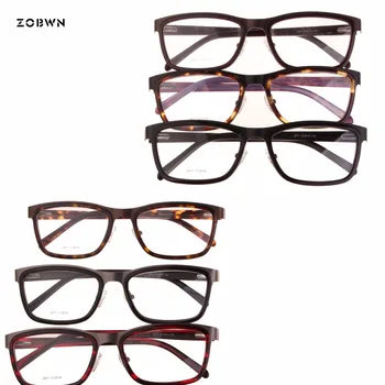 ZOBWN retro Óculos de Armação Homens mix de venda Oculos de grau masculinos Espetáculo armação oculos Óculos de Miopia Mulheres lentes opticos  5