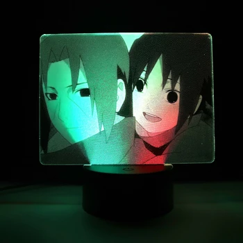 Anime Brother Figura de Dois Tons da Lâmpada para a Criança Presente de Aniversário Decoração do Quarto Colorido, Luz da Noite do Mangá de Dois Tons de LED Lâmpada de Tabela  5